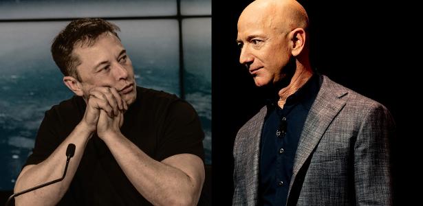 Bezos denuncia SpaceX e Musk retruca: ‘vive de prostituta’