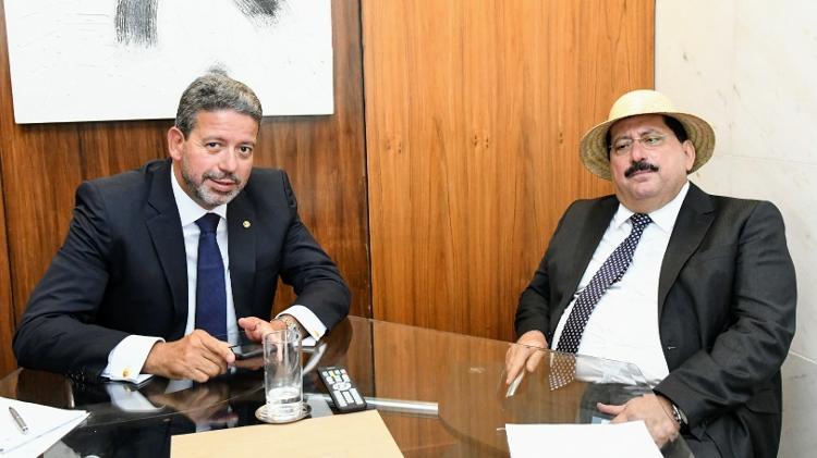 Presidente da Câmara, Arthur Lira (PP), e o prefeito Gilberto Gonçalves (PP) em foto publicada nas redes sociais em 2018 - Reprodução/Facebook - Reprodução/Facebook