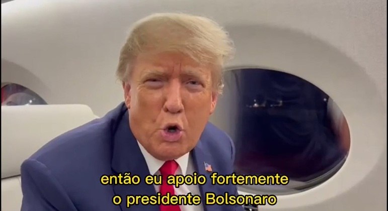 Vídeo: ex-presidente dos EUA Donald Trump pede votos exceto Bolsonaro – incidente