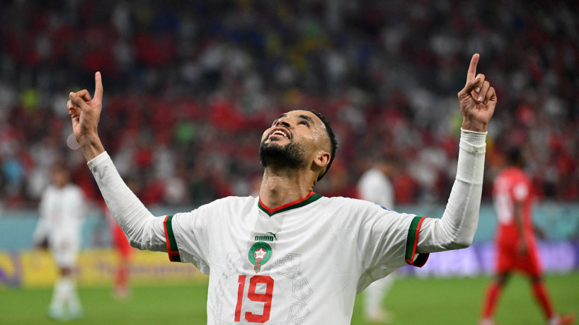 Marrocos vence Canadá, fica porque 1º no adicionado F e vai às oitavas