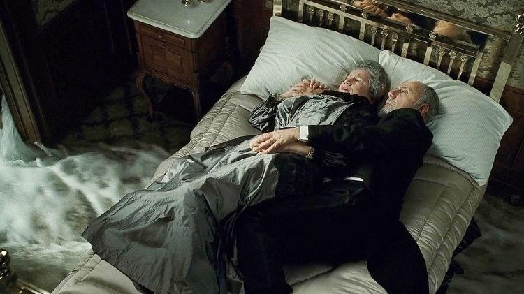 Casal de idosos no Titanic é homenagem a Ida e Isidor Straus, que morreram na tragédia na vida real - Divulgação - Divulgação