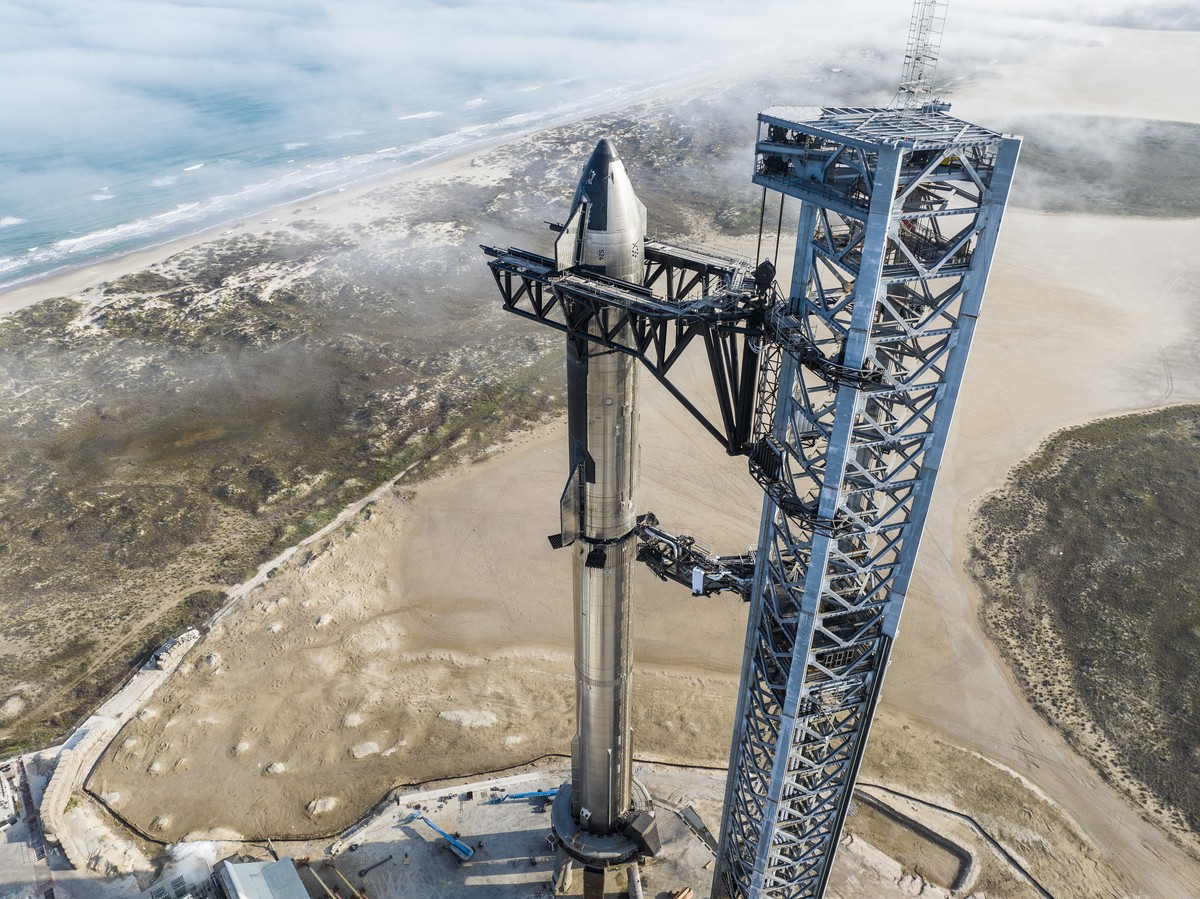 As fotos da Starship, nave que a SpaceX vai usar por anos viagens aproximadamente da Lua