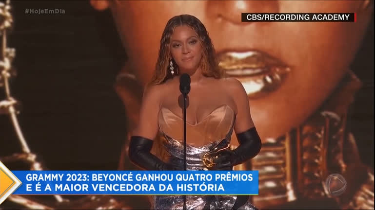 Beyoncé se torna a maior vencedora da história do Grammy