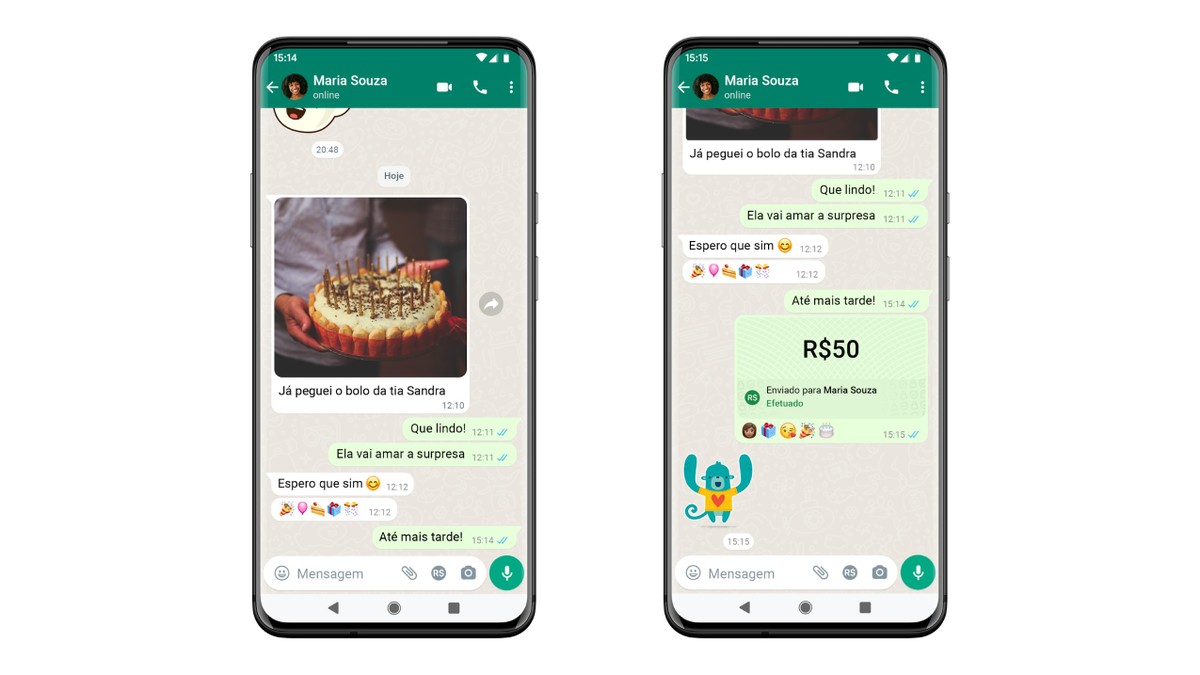 banquise axial libera pagamentos no WhatsApp estremecer imitação de passivos, atrasados ​​ e pré-financiado