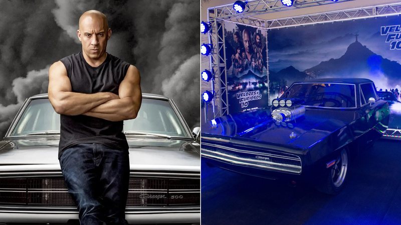 Carro de Dom Toretto, de “Velozes & Furiosos”, é exposto em shopping no Rio de Janeiro