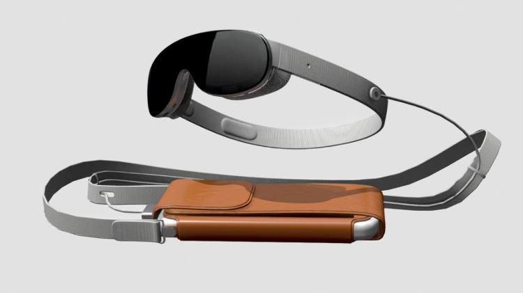 Concepção artística do Reality Pro, óculos de realidade mista da Apple; aparelho deve ser lançado na WWDC 2023  - Marcus Kane/Sketchfab - Marcus Kane/Sketchfab
