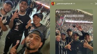 Zagueiro do Arsenal assiste vitória do Corinthians na arquibancada e anima torcedores – Esportes