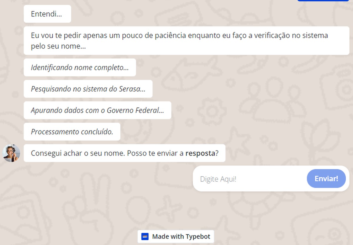 Desenrola Brasil: golpes usam chatbot e falso atendimento personalizado no WhatsApp