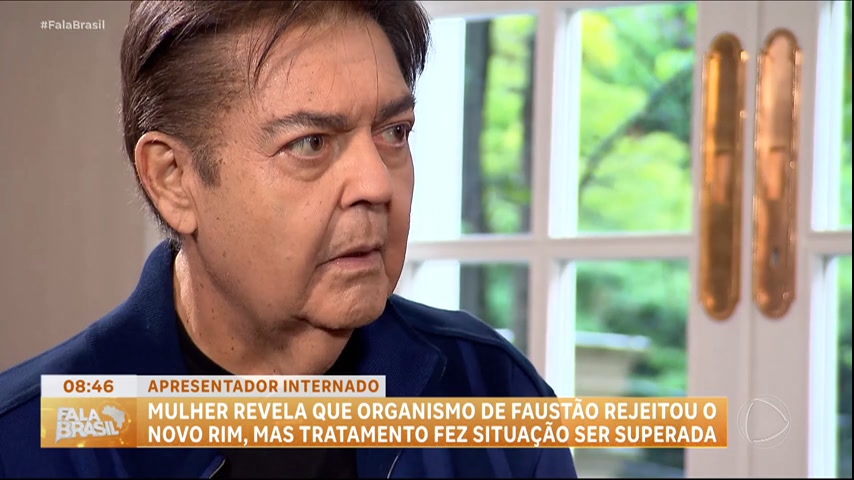 Mulher de Faustão revela que corpo do apresentador rejeitou rim após transplante – RecordTV