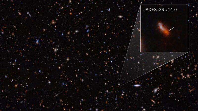 Telescópio James Webb encontra a galáxia mais antiga e mais distante conhecida
